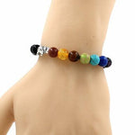 7 Chakra Elephant Charm Women Bracelet
