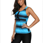 Strappy Hollow-Out Back Tankini Swimsuits For Women