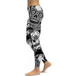 Fashion Skull Messy Women Fitness Leggings