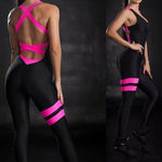 New Sexy Criss-cross Backless Thin Slim Jumpsuit For Women