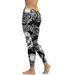 Fashion Skull Messy Women Fitness Leggings