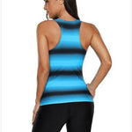 Strappy Hollow-Out Back Tankini Swimsuits For Women
