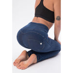 High Waist Blue Denim Lifts & Supports
