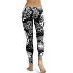 Fashion Skull Messy Women Fitness Leggings
