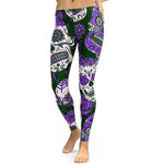 Fashion Skull Messy Women Fitness Leggings