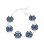 6 Flower Bracelets Colorful Chain for Men Women