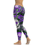 Fashion Skull Messy Women Fitness Leggings