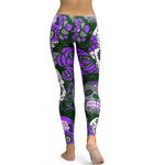 Fashion Skull Messy Women Fitness Leggings