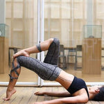 Yoga Ballet Bandage Leggings With Hiney Trainer™ Built-in