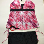 Hot Summer 2 Piece Tankini Bottom Push Up Swimsuit Sport - Plus Sizes