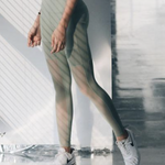 Olive Green Mesh Sports Leggings