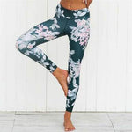 Crazy Fan Floral Print Fitness Leggings