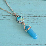 7 Chakra Natural Stone Men Women Pendant Necklace