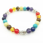 7 Chakra Elephant Char Bracelets For Women