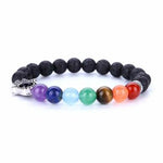 7 Chakra Lava Natural Stone Bracelets For Women