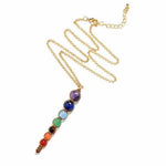 7 Chakra Healing Balance Beads Women  Necklace