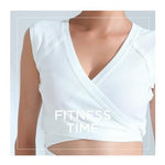 Yoga Cotton Cardigan Wrap With Long Ties Sleeveless  Shirts