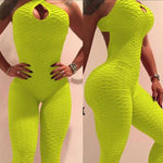 Summer Sexy Backless Push Up Fitness Jumpsuit