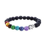 7 Chakra Healing Balance Women Beads Elephant Bracelet