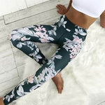 Crazy Fan Floral Print Fitness Leggings