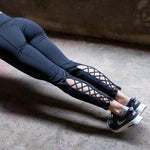 Compression Crop Criss Cross Pants With Super Hiney Trainer™ Built-in