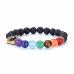 7 Chakra Lava Natural Stone Bracelets For Women
