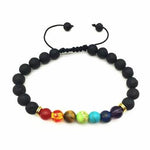 7 Chakra Multi color Bead Stone Bracelet For Women