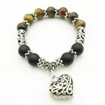 7 Chakra Multi color Stone Brown Women  Bracelet