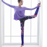 Floral High Waisted Compression Yoga Pants With Built-in Hiney Trainer™