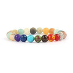 7 Chakra Natural Stones Men Women Bracelet