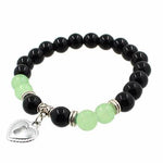 7 Chakra Beads Heart Charm Women Bracelet