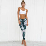 Crazy Fan Floral Print Fitness Leggings