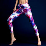 Colorful 3D Print Yoga Pants Fitness Leggings With Hiney Trainer™ Built-in