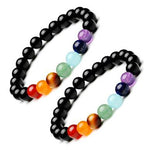 7 Chakra Lava Natural Stones Women Bracelet 1