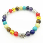 7 Chakra Elephant Char Bracelets For Women