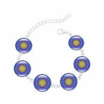 6 Flower Bracelets Colorful Chain for Men Women