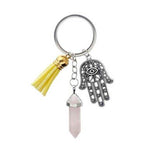 Stone Chakra Key Chain Ring Pendant For Bag