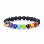 7 Chakra Lava Natural Stone Bracelets For Women