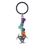 Fashion Yoga Healing Natural Stone 7 Chakra Key chain