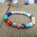 7 Chakra Natural Stones Men Women Bracelet