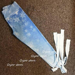 Super Cute Blue Ombre High Waist Ballet Leggings With Super Hiney Trainer™ Built-in