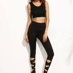 Sun Salutation Women Active Bandage Leggings With Built-In Hiney Trainer
