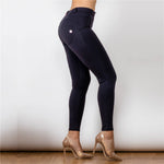 Black Lulu Mid Waist Leggings Lift & Support