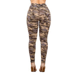 Dark Camo High Waist Pants Lift & Support