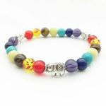 7 Chakra Elephant Char Bracelets For Women