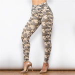 Light Camo High Waist Pants Lift & Support