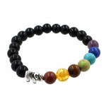 7 Chakra Elephant Charm Women Bracelet