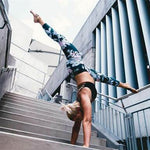 Crazy Fan Floral Print Fitness Leggings