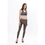 Brown Color Eco-Leather Pants Lifts & Supports