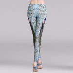 Peacock Stirrup Yoga Leggings With Hiney Trainer™